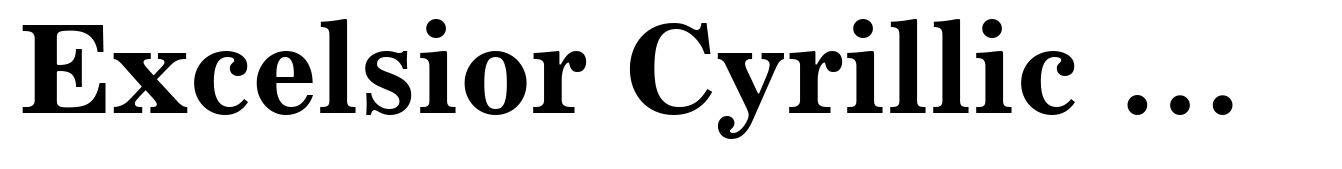 Excelsior Cyrillic Bold